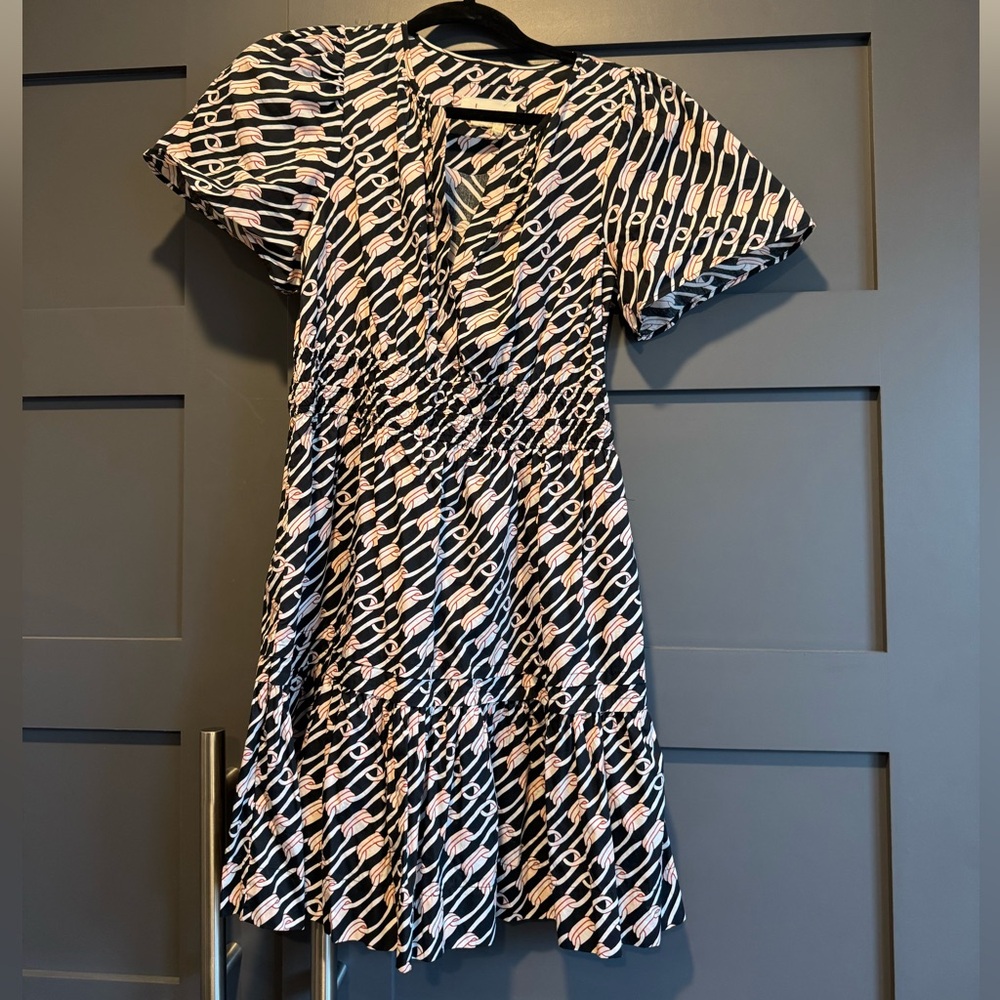 Anthropologie Navy Link Mini Somerset Dress